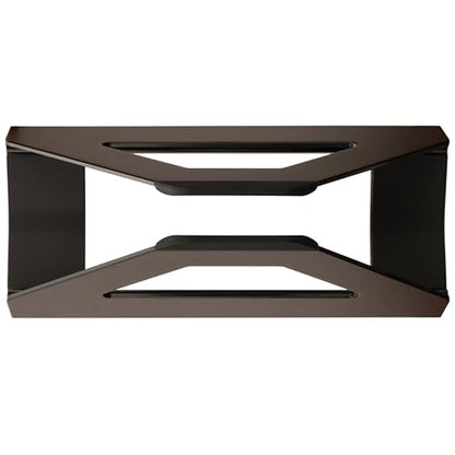 Vertical Laptop Stand, Space Saving Holder with Tool-Free Width Adjustment, Pretty Anodized Aluminum for Desk, Universal Fit for 10-17" Laptop - color: Black