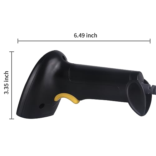 Handheld USB Barcode Scanner Wired 1D Bar Code Reader for Supermarket, Convenience Store, Warehouse