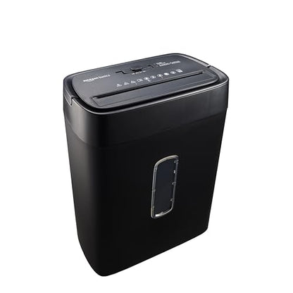 Amazon Basics 12-Sheet Cross-Cut Paper and Credit Card Shredder with Overheat Protection, Black (New Model) - color: Black, size: 12 Sheet