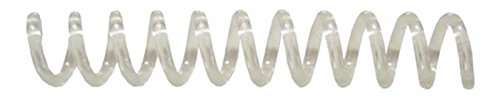 Akiles Spiral Coil Binding Spines 18mm x 305mm 4:1 Pitch, Clear | 11/16 x 12-inch, pk of 100 - color: Clear, size: 18mm x 305mm (11/16" x 12")