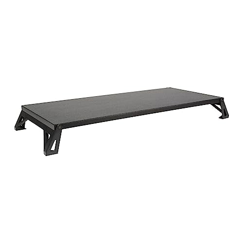 Allsop Lo Riser Monitor Stand for 32" Monitors, Extra Wide Platform, Black