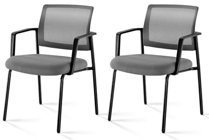 Sweetcrispy Waiting Room Chairs 2 Pack, Mesh Office Guest Chairs