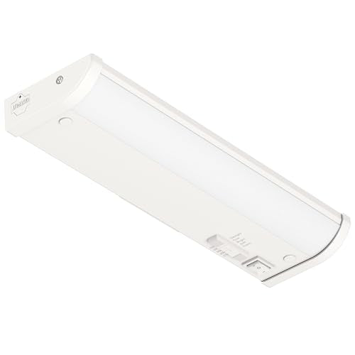 Inlight 12-Inch LED Under Cabinet Light, 5-CCT Selectable, Dimmable, White | 5 white-light settings from soft white (2700K) to daylight (5000K). ETL Listed. Model: IN-0208-1-WH - size: 12 inch