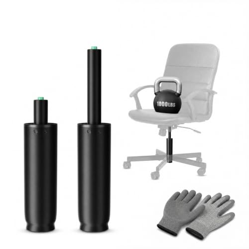 MASTERY MART 9-13 Inch Office Chair Cylinder Replacement with Gloves, 4" Stroke Gas Lift, Heavy Duty 1000 Lbs Class 4 Hydraulic Pneumatic Piston, Universal Fit - size: 4'' Travel Length