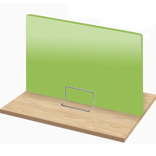 4 Pcs-Freestanding Desk Divider Privacy Screen - Easy Setup No Tools, Modular Office Partition for Workspace Organization, Easy Clean Surface for Home/Office/Classroom(Green-A,15.76x23.64in) - color: Green-a, size: 15.76x23.64in