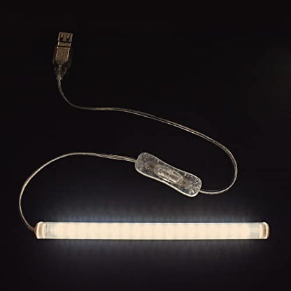 TrueColor USB LED Under Cabinet Light Bar, Frosted Cover, 12 in, Soft White - color: Soft White, size: 12 inches