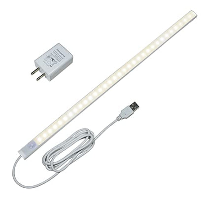 17in LED Motion Sensor Under Cabinet Light 4000K USB Plug-in - color: Natural White