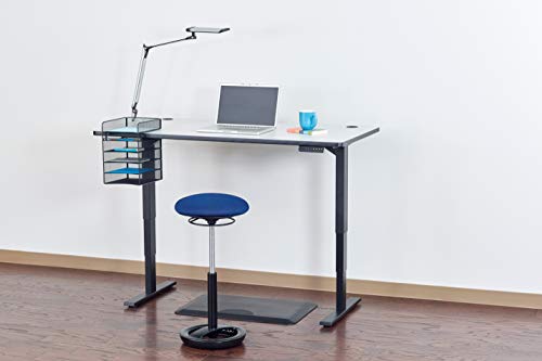 Safco Twixt Active Movement Seating Chair, Ergonomic Support, Extended Height, Blue Mesh - color: Blue, style: Extended-Height