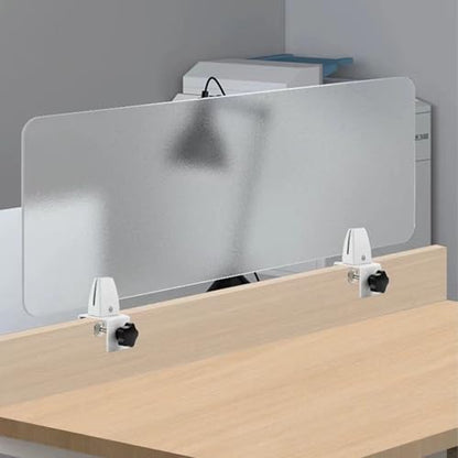Portable Frosted Acrylic Desk Dividers for Office PrivacyAcoustic Partitions Workspaces Privacy Panels to Enhance Focus and Productivity - size: 80x30cm/31x12in
