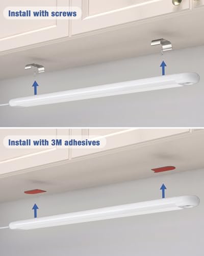 MYPLUS 2 Packs 16" Hand Wave Under Cabinet Lights with 5 Color Temperature - size: 16"-2 Pack
