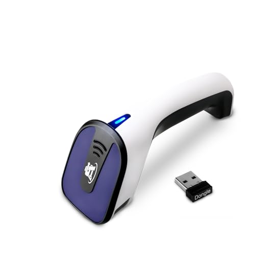ScanAvenger Wireless Portable 1D with Stand Bluetooth Barcode Scanner: Hand Scanner 3-in-1, Cordless, Rechargeable Scan Gun for Inventory (1D&2D with No Next Gen Stand for QR Codes and PDF417) - style: 1D&2D With No Next Gen Stand for QR codes and PDF417