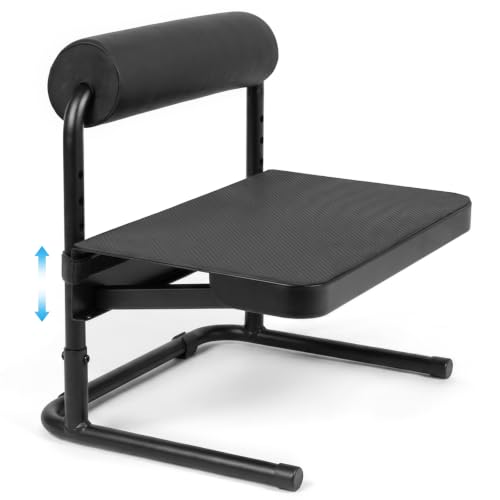 Adjustable Foot Rest Under Desk Footrest Leg Rest 6 Height Positions for Desk, Office Gaming Chairs Ergonomic with Relief Platform for Standing Desks