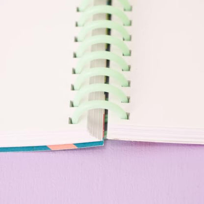 Craftelier - Click Binding Spines 6-Pack, 3:1 Pitch, Harmony Tones | Trimmable 11 in length, 0.75 in diameter, for A4 to A7 and US letter, light green, white and pink colors - color: 19 Mm Binding Spines Light Green, White and Pink