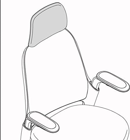 Steelcase Series 1 Headrest ONLY, Graphite Frame with 3D Microknit Fabric (Graphite) - color: Graphite, size: Graphite Frame