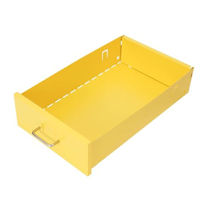 6 Drawers File Cabinet with Lock Rolling Mobile Filing Cabinet with Wheels Under Desk Vertical Filing Cabinet for Office/Home Metal (Yellow) - color: Yellow