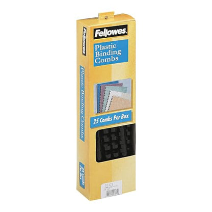 Fellowes 1/2in Black Binding Combs (25 Pack)