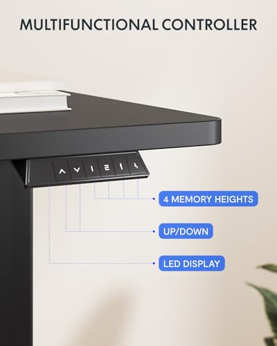 FLEXISPOT 63x32 Inch Electric Standing Desk, Black - color: Black, size: 63"x32"