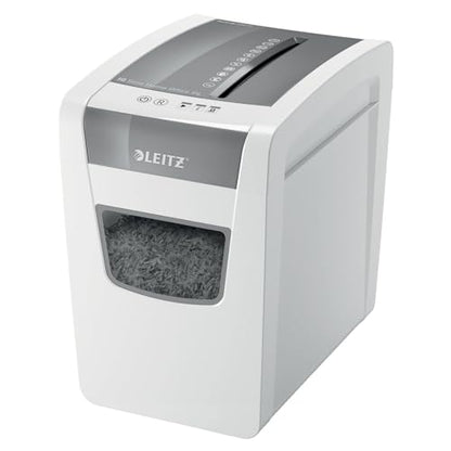 Leitz IQ Paper Shredder, Cross Cut, 10 Sheet, 6 Gallon Bin, P4 Security, Slim, Anti-Jam, Home Office (170004) - style: IQ Slim (10 Sheets)