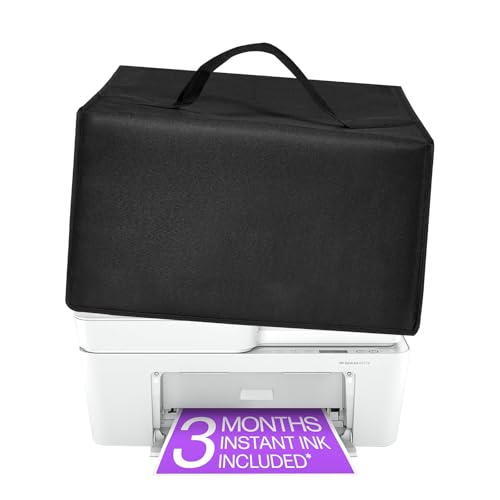 Waterproof Dust Cover for HP DeskJet 4255e/ DeskJet 4155e Printers | Anti-Static Waterproof Printer Covers,Universal Case Protector for Printers(Cover Only) - color: Black