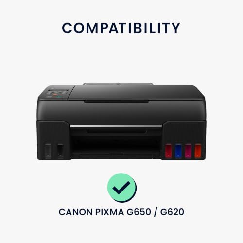 kwmobile Dust Cover Compatible with Canon PIXMA G650 / G620 - Printer Case - Grey/Black - Meow Cat - style: Meow Cat 22-01