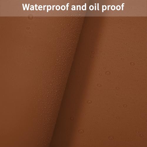 Leather Nightstand Cover,1.8mm Thick,15.75x23.6 Inch end Table Cover,Side Table Cover,Bedside Table Cover,Bedside Tablecloth.(Brown+Gray,15.75x23.6) - color: Brown+gray, size: 15.75" × 23.6"
