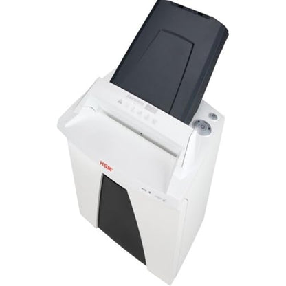 HSM SECURIO AF300 L4 Micro-cut Shredder with automatic paper feed; shreds up to 300 automatically/13 manually; 9 gallon capacity - size: 300 sheet, style: micro cut