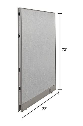 GOF Office Partition Single Full Fabric Panel (30" w x 72" h) - size: 30"w x 72"h
