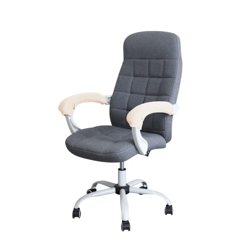 FORCHEER Office Chair Armrest Cover with Zipper 15inch Stretchable Water Resistant Computer Office Chair Arm Rest Slipcover for Desk Chairs Arm 2Pack-Beige - color: Beige, size: Chair Armrest Cover