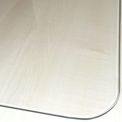 Marvelux Tempered Glass Desk Pad, Clear Surface Protector, Multi-Purpose Durable Computer Desk Mat, Mousepad, Crafting Surface Protector, Beauty Mat, Kitchen Worktop Saver with Anti-Slip Pads 19"x24" - size: 24" x 19"