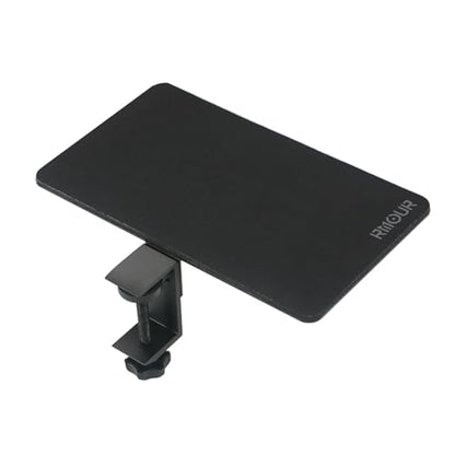 Z1 Clamp-on Mouse Tray Desk Extender, Ergonomic Mouse Platform with Mouse Pad for Laptop Stand & Table, Fits Up to 2.1'' Thick Surfaces, Space-Saving Desk Attachment for Small Spaces, Black