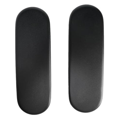 Arm Pads Caps Replacement for Herman Miller Fixed and Height Adjustable Armrest Sayl Office Chair, Black Vinyl (1-Pair)