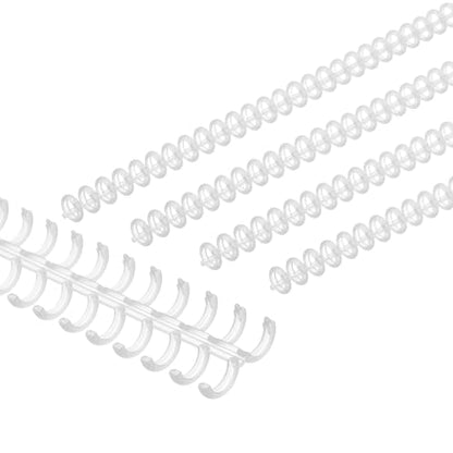 PATIKIL 8.5mm(1/3") Plastic Spiral Binding Coils, 30 Pcs Binding Spirals 20-25 Sheet Capacity Binding Spirals for Binding Paper Sheets, Clear - color: Clear, size: 8.5mm(1/3")