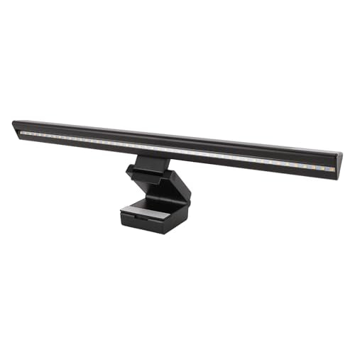 Computer Light Bar, 5 Color Temperature Stepless Dimmable Touch Control LED PC Screen Lamp, RGB Backlit Music Sync Computer Monitor Lamp for Workbench, Monitor, Reading