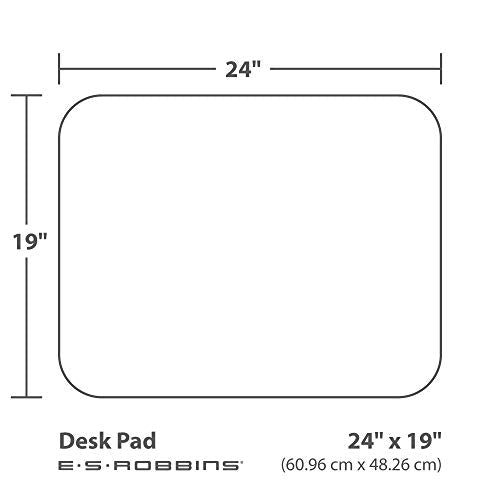 ES Robbins Everlife Desk Pad 19"x24" Clear - color: Clear, size: 19" x 24"