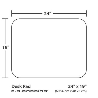 ES Robbins Everlife Desk Pad 19"x24" Clear - color: Clear, size: 19" x 24"