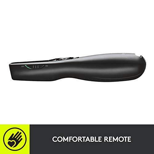 Logitech Wireless Presenter R800 PowerPoint Clicker with Green Laser | PowerPoint remote control, ideal for slideshows - color: Green Laser, style: 5 buttons
