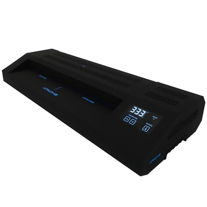 Apache Professional Laminator, Thermal Pouch, 18.5 Inch Max Width, 1.5-20 Mil, True Anti-Jam Technology, School & Office Lamination Machine, Variable Temperature, Fast Output, Robust Design - color: 18" Black
