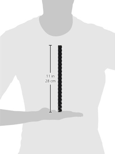 GBC Binding Spines / Spirals / Coils, 5/8" Diameter, 130 Sheet Capacity, CombBind, Black, 100 Pack (4000092) - size: 100 Pack, style: 5/8" Diameter/130 Sheet Capacity
