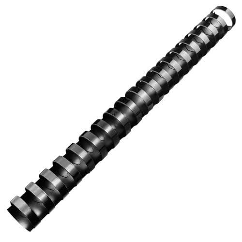 TOTiyea 50 Pack19 Ring Plastic Binding Combs, 1 Inch Diameter,200 Sheet Capacity, Letter Size, Black Comb Binding Spines | Binding combs,Black,8.5"x11",For educators custom teaching References,classroom organization,work supplies - size: 1", style: 50 Pac
