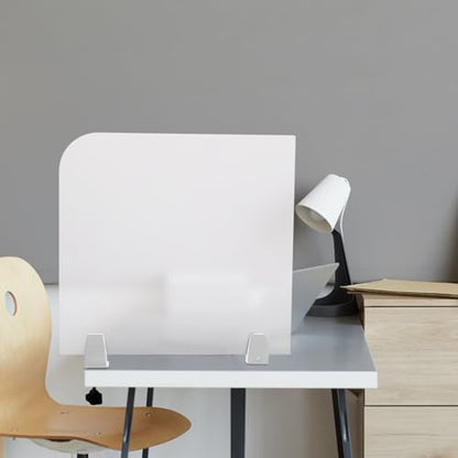 Desk Divider for Students,Modern Frosted Acrylic Clamp-on Desk Partition Desk Privacy Panels,Acrylic Cubicle Desk Dividers,Office Partitions (17x18x2inch) - size: 17x18x2inch