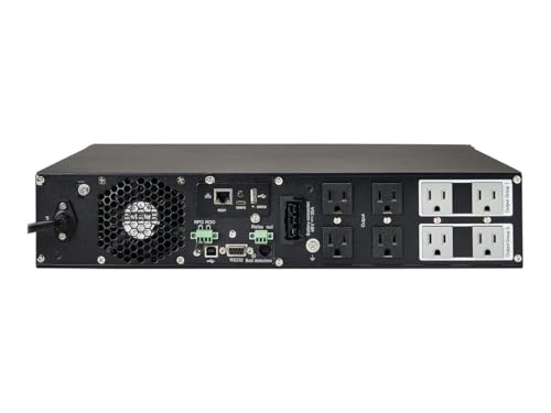Eaton Tripp Lite SU1500RTXLCDN 1500VA 1350W Online Sine Wave UPS, 2U Rack/Tower LCD, 8 NEMA 5-15R, Hot-Swap Battery, USB/RS-232, WEBCARDLXE, ACE 3 Year Warranty Included
