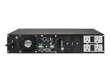 Eaton Tripp Lite SU1500RTXLCDN 1500VA 1350W Online Sine Wave UPS, 2U Rack/Tower LCD, 8 NEMA 5-15R, Hot-Swap Battery, USB/RS-232, WEBCARDLXE, ACE 3 Year Warranty Included