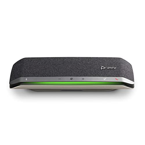 Poly - Sync 40 Smart Speakerphone (Plantronics) - Flexible Work Spaces - Connect to PC/Mac via Combined USB-A/USB-C Cable and Smartphones via Bluetooth - Works with Teams, Zoom & more,Black - style: 2020 Version