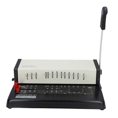 Professional Book Binding Machine A4 13 Holes Manual Comb Binder Office Home Use Multifunctional Wire Binding Machine for Documents Reports Booklets Hardware Plastic