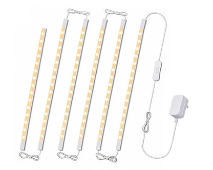 Cefrank Under Cabinet Lighting, 6-Pack 12" Linkable LED Light Bars 3000K - color: Warm White