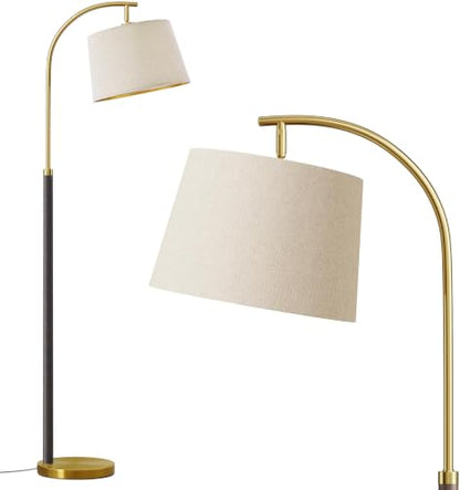 Real Wood Floor Lamps for Living Room Bedroom, 62" Mid Century Modern Lamp - color: Black