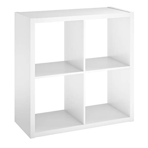 ClosetMaid Decorative Open Back 4-Cube Storage Organizer, White - color: White, size: 4-Cube