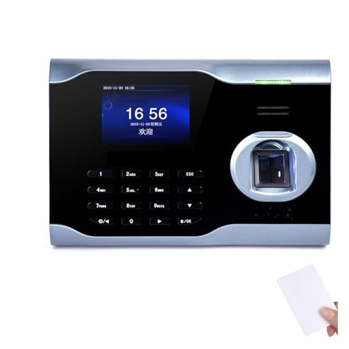 Fingerprint Time Clock with 3.0 Inch Color Screen WiFi Fingerprint Time Attendance USB Communication Office Time Attendance Clock for Small Businesses,Black-IC Card adms - size: IC card adms