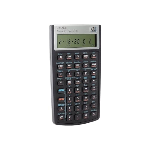 HP 2716570 10bII+ Financial Calculator, 12-Digit LCD - size: HP 10bII+