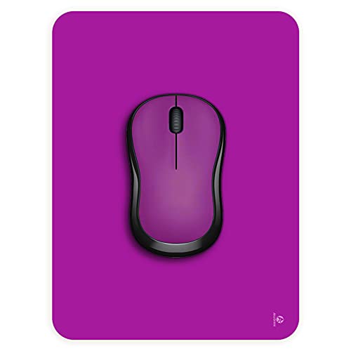 Audimi Small Mouse Pad 6 x 8 Inch, Mini Mouse Pad Thick for Laptop Wireless Mouse Home Office Travel, Portable & Washable (Purple) - color: Purple